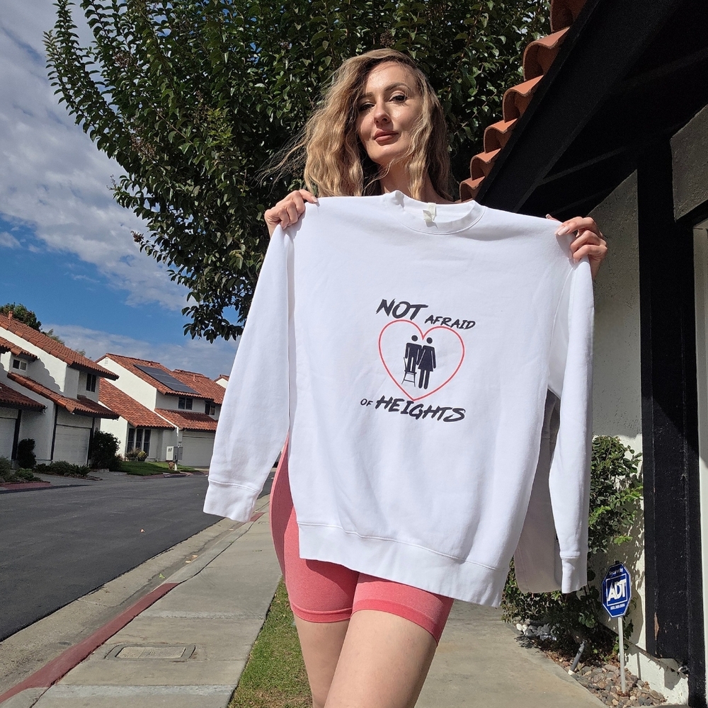 White Graphic Men's Sweater